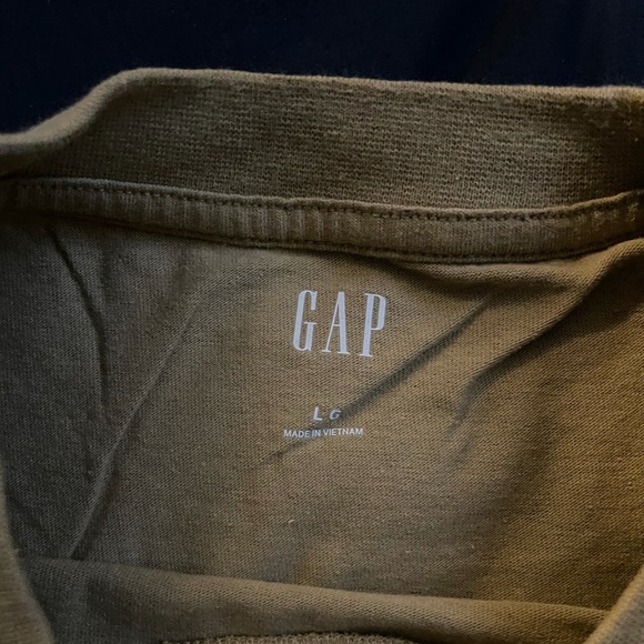 GAP Brown Heavyweight Pocket Tee L - Picture 3 of 3